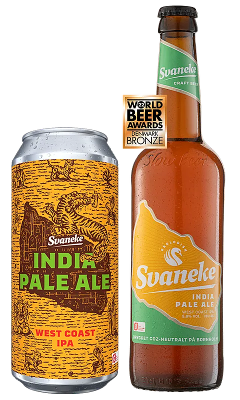 Svaneke India Pale Ale, Økologisk dåse 44 cl og flaske